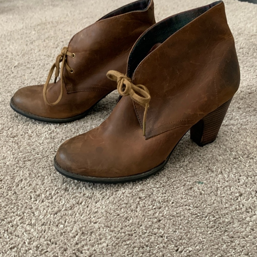Clarks heeled booties. Size 9.